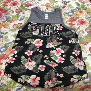 NWOT Sz L PINK Bling Tank Top